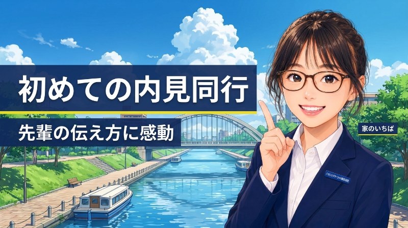【家のいちば】初めての内見同行、先輩の