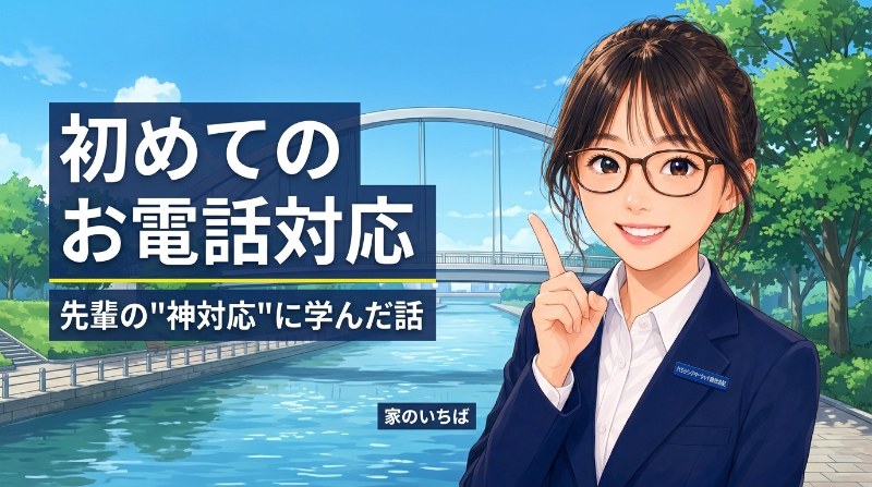 【家のいちば】初めてのお電話対応、先輩の