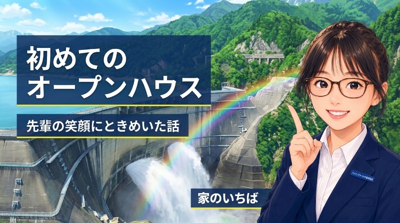 【家のいちば】初めてのオープンハウス当日、先輩の