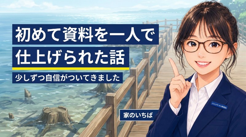 【家のいちば】先輩の手を借りずに、初めて一人で物件資料を仕上げられた話