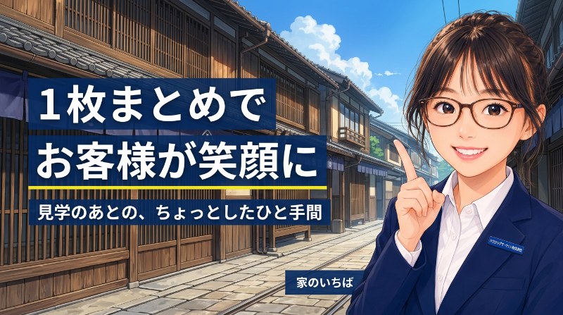 【家のいちば】見学のあとに